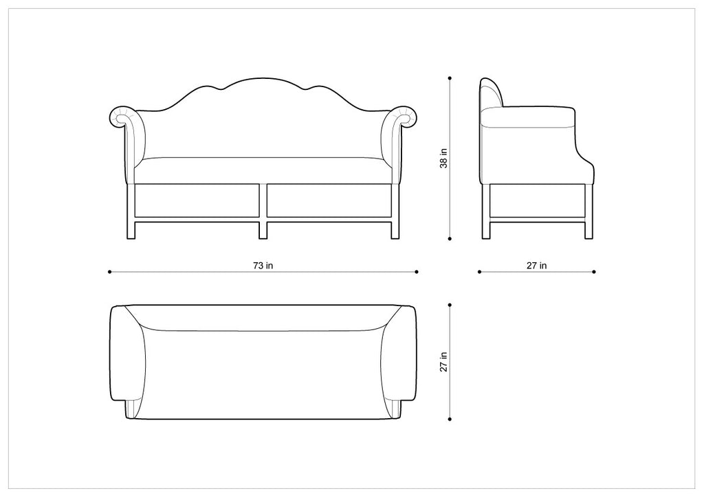 Элегантная диван-скамья FRANCK SOFA-BENCH