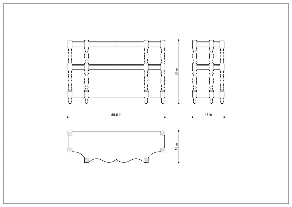 Консоль FRENCH CONSOLE TABLE