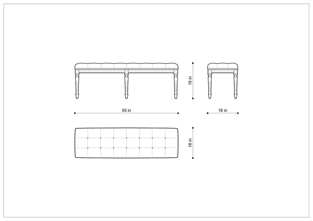 Скамейка FRENCH LOUIS BENCH