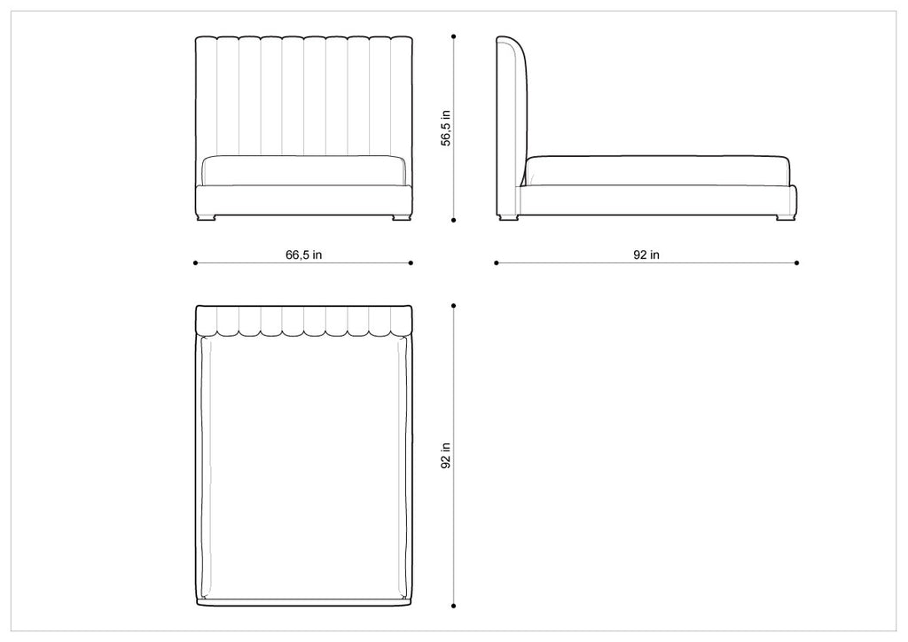 Кровать HARLAN QUEEN BED WITH FRAME