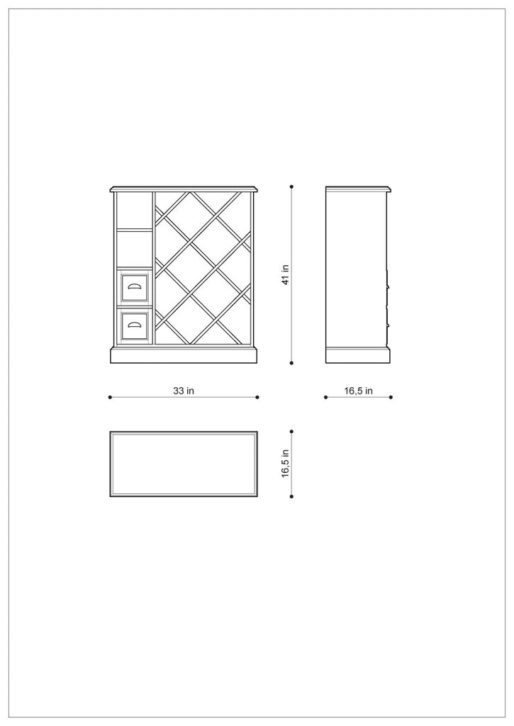Винный шкаф LANSING VINTER'S LOW CABINET