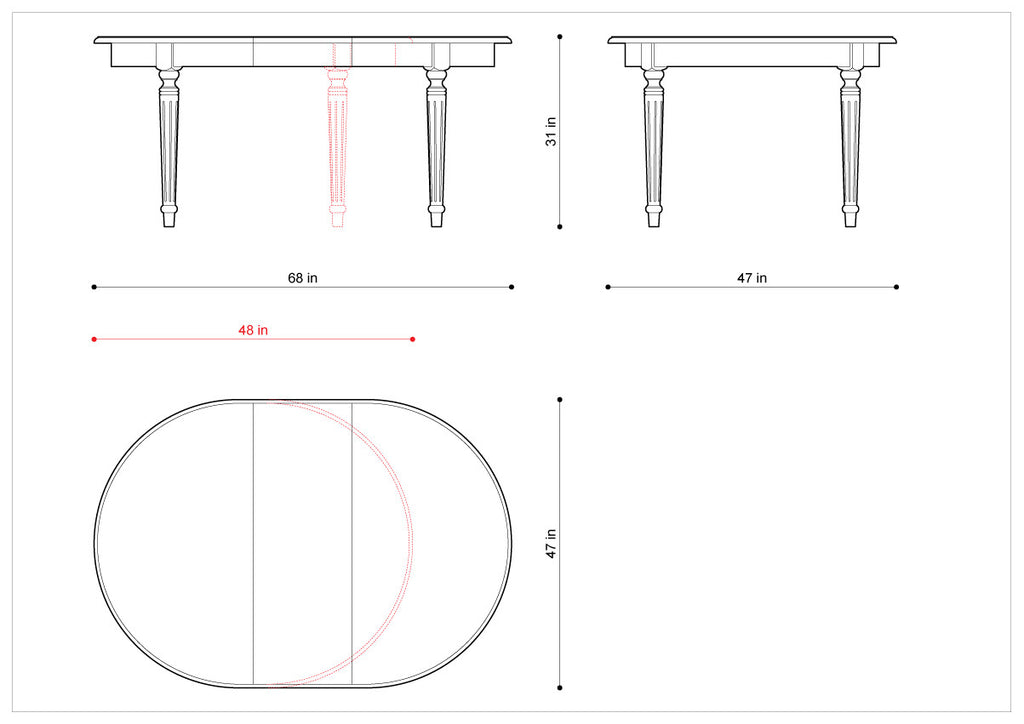 Стол 48" MAISON TABLE