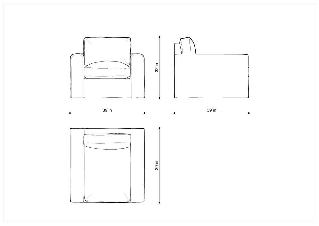 Кресло MONS UPHOLSTERED ARMCHAIR