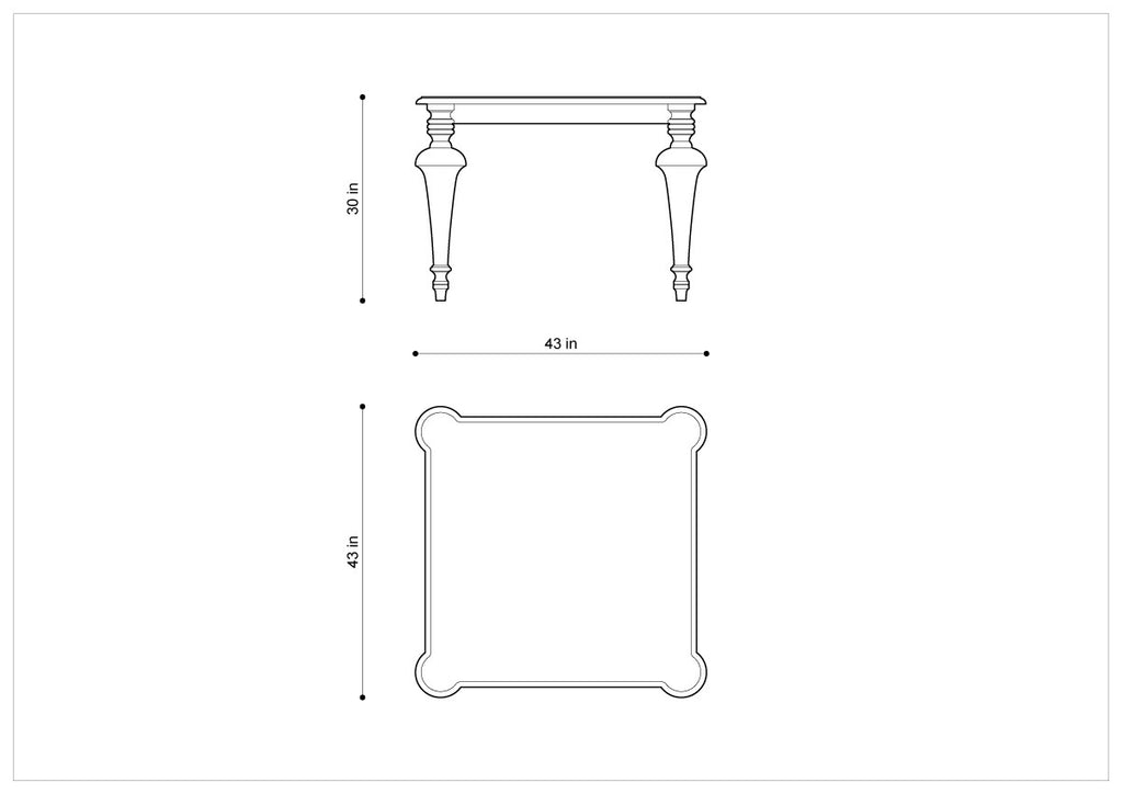 Стол SQUARE OLD MILTON TABLE