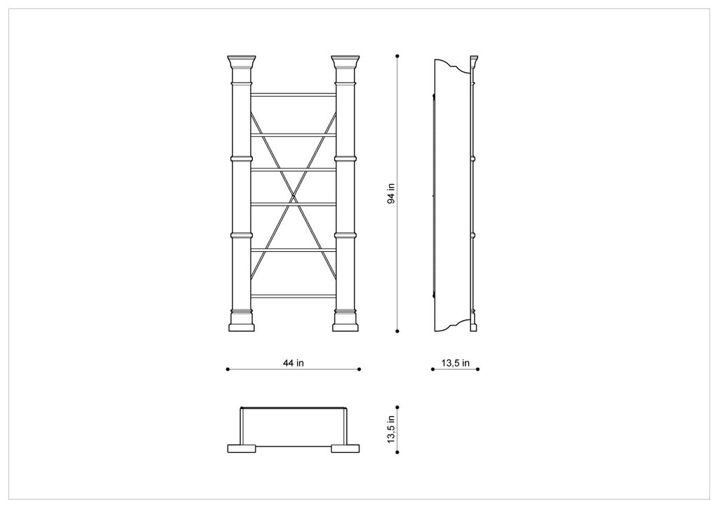 Стеллаж X-CROSS BOOKSHELF